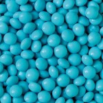 Decora čokoládové mini lentilky modré (80 g)