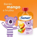 Sunar Cool ovocná kapsička hruška, banán, mango 12m+, 120g