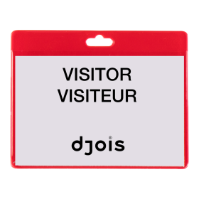 Djois jmenovka, 103 x 82,5 mm, červená, 30 ks