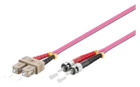 Good Connections SC/ST fialová / Optický patch kabel / Duplex / OM4 / 50/125 µm / LSZH / 7,5 m (LW-8075TC4)