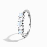 Royal Fashion stříbrný prsten GU-DR20559R-SILVER-MOONSTONE-TOPAZ Velikost: 7 (EU: 54-56)