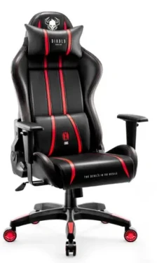 Diablo X-One 2.0 Normal černo-červená / herní židle / nastavitelná / umělá kůže / pojezdová kolečka / nosnost 160 kg (X-ONECZCZER20N)