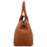 Luxusní dámská kožená kabelka do ruky Annalena, koňaková