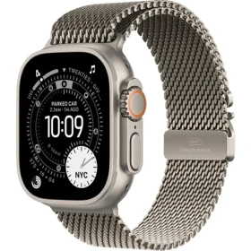 Apple Watch Ultra 3 (2025) GPS+Cellular 49mm Titanové tělo - Titanový milánský tah (L) / 180-210mm (MF0E4QC/A)