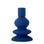 Bloomingville Svícen Thorne Blue 16 cm, modrá barva, keramika