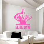 Samolepka Elite Gym Barva: červená, Velikost: 80 x 85 cm