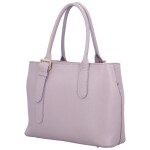 Módní dámská kožená kabelka do ruky Wahi, fialová