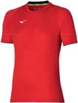 Mizuno Jr Core SS Tee Red Black - Juniorské tričko Mizuno Jr Core SS Tee 32EA740165 Velikost textilu: 128