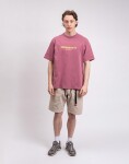 Tričko Gramicci Footprints Tee Pigment Dyed RED PIGMENT