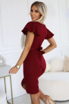 Dámské šaty 479-7 NINA - NUMOCO bordó XL