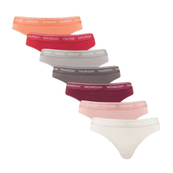 Calvin Klein Tanga 7Pk 000QF5937E Dámské