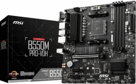 MSI B550M PRO-VDH / AMD B550 / DDR4 / SATA III RAID / USB / GLAN / M.2 / sc.AM4 / mATX (7C95-017R)