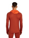 ICEBREAKER Mens 200 Oasis+ LS Half Zip Hood, Agate/Fervid/Seaglass/Cb (vzorek) velikost: M