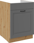 Spodní skříňka pod dřez Stilo 60 ZL 1S BB - Premium Box Barva korpusu: Dub artisan, Barva dvířek: Clay Grey