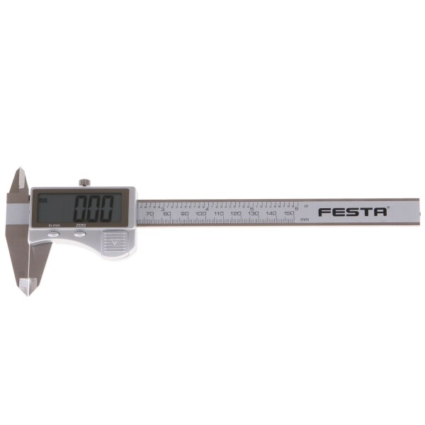 FESTA 14007 Posuvné měřítko digitální, 0–150mm, 0,01mm, nerezové