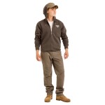 Bushman Pánská mikina Moray, tmavě hnědá XXXXL