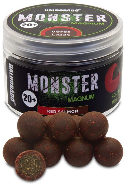 Haldorádó Pop-Up Boilies Monster Magnum 20mm 80g - Červený losos,Haldorádó Pop-Up Boilies Monster Magnum 20mm 80g - Červený losos