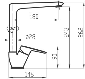 NOVASERVIS - Dřezová baterie Metalia 54 ECO, chrom 54014,0E
