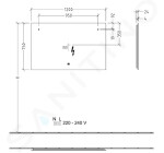 VILLEROY & BOCH - More to See Lite Zrcadlo s LED osvětlením, 1200x750x24 mm A4591200