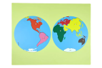 Moyo Montessori Moyo Montessori Puzzle - mapa světa - bez rámečku
