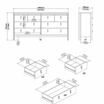 Komoda Madrid 79663 černá