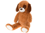 Plyšový pes Plush Friends 80 cm - tmavě hnědý