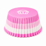 Cake star papírové košíčky na muffiny a cupcakes barevné 50x30 mm 100ks-vzor 4