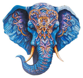 Dřevěné puzzle - Slon