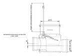 MIDAS Zpětná klapka včetně šachty 315/160 ,s hliníkovou tyčí
