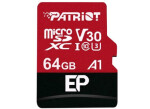 Patriot EP Series microSDXC 64GB / UHS-I V30 / U3 / A1 / Class 10 (PEF64GEP31MCX)