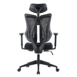Kancelářská židle, synchronní mechanismus, černá síťovina, KA-H3245 BK