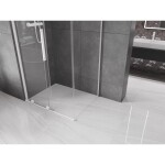 MEXEN/S - Velar sprchový kout 120 x 100, transparent, bílá 871-120-100-01-20