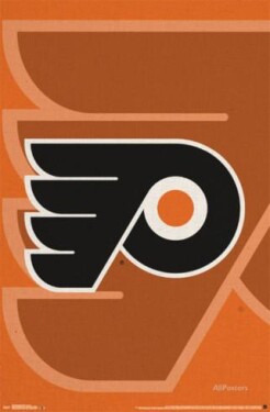 Trends NHL Plakát Philadelphia Flyers Double Logo