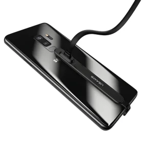 USAMS SJ236 U9 černá / Datový kabel / USB-C / 1,5 m / Plochý (SJ236TC01)