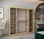 Šatní skříň Abi T3 Barva korpusu: Bílá, Rozměry: 100 cm, Dveře: Bílá