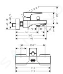 HANSGROHE - Metropol Vanová baterie, chrom 32540000