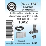 Sada "O" kr. k radiátor.vent. - DN 15 - 18