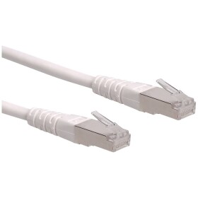 Roline 21.15.1326 RJ45 síťové kabely, propojovací kabely CAT 6 S/FTP 0.50 m bílá dvoužilový stíněný 1 ks