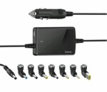 Hama univerzální napájecí adaptér pro notebook do auta 15-19 V 70 W slim; 200008