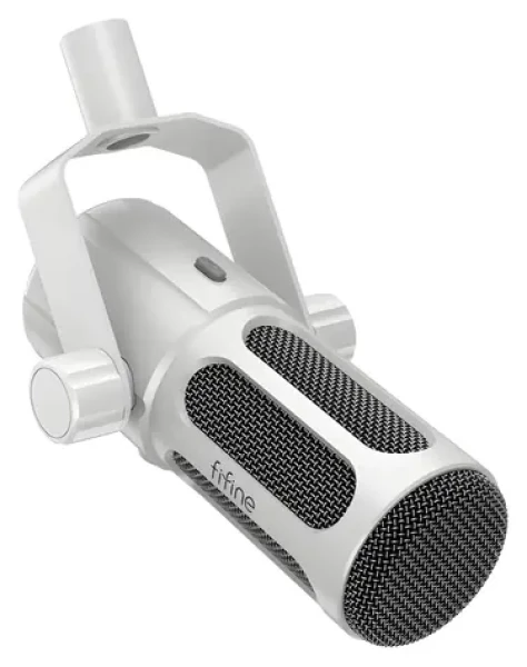FIFINE Tank6 bílá / Dynamický mikrofon / USB / XLR / Kardioidní / 192kHz/24bit (Tank6-W)