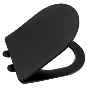 SAPHO - PACO WC sedátko, SLIM, Soft Close, Easy Take, černá mat PCS1012B