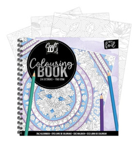 Craft ID Craft ID, CR1185-2, Třpytivé antistresové omalovánky, stříbrné linie