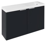 SAPHO - LATUS X umyvadlová skříňka 78,8x50x22cm, antracit matný LT110-SET07