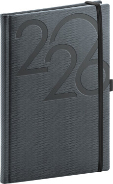 Týdenní diář 2026 NOTIQUE A5 - Ajax černý, 15 x 21 cm