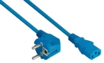 Kabelmeister Schuko 90° - C13 modrá / Napájecí kabel / 3 m / 10 A / 250 V (SK0130-B030)