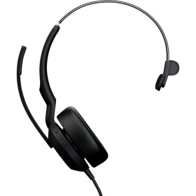 Jabra JABRA Evolve2 50 MS monaural USB-A Sluchátka On Ear Bluetooth®, Bez kabelu, kabelová černá