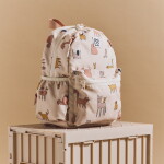 LIEWOOD Dětský batoh Andreas Cats and Dogs / Sandy 5,5 l, béžová barva, textil