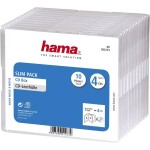 Hama CD BOX SLIM náhradní obal, 10ks/bal, transparentní/černá