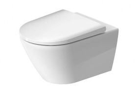 DURAVIT - D-Neo Závěsné WC se sedátkem SoftClose, Rimless, bílá 45770900A1