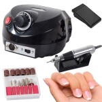 Verk Elektrická frézka / bruska na nehty 65 W - černá